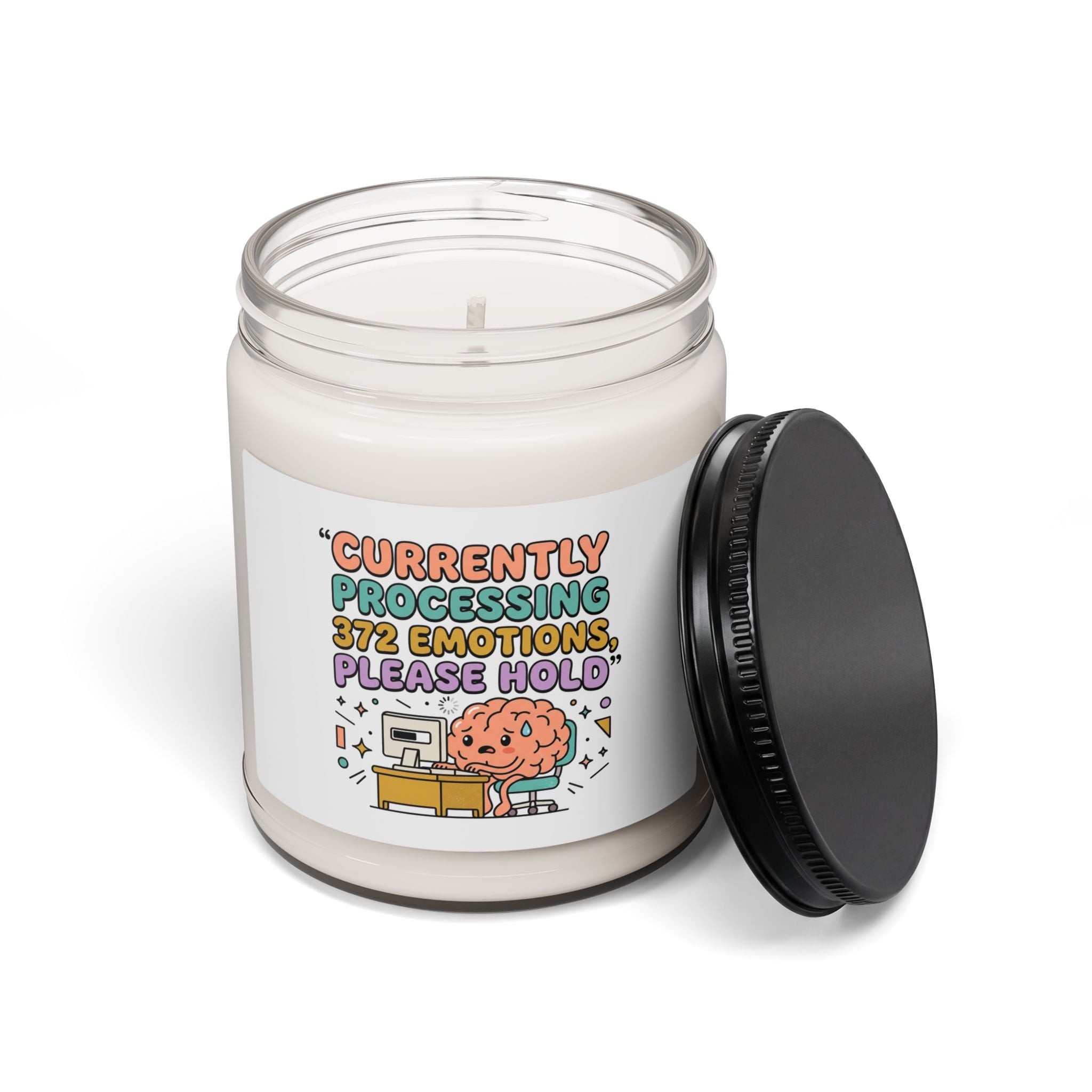 Currently Processing 372 Emotions Candle | mental health humor, wellness sarcasm